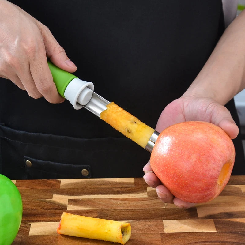 Adjustable Stainless Steel Fruit Corer & Peeler 2-in-1 Apple Pear Remover
