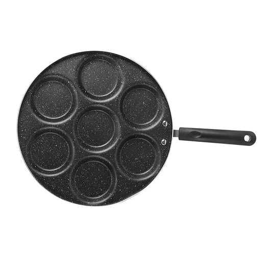 7-Hole Non-Stick Frying Pan – Egg, Burger & Breakfast Mold Cookware for Easy Home Cooking