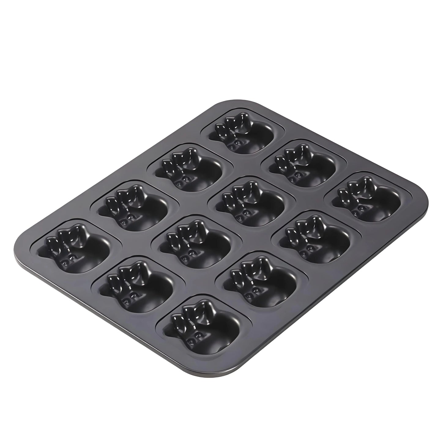 12-Cavity Cow Muffin Pan Heavy-Duty Nonstick Carbon Steel Bakeware