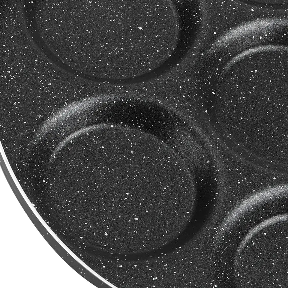 7-Hole Non-Stick Frying Pan – Egg, Burger & Breakfast Mold Cookware for Easy Home Cooking